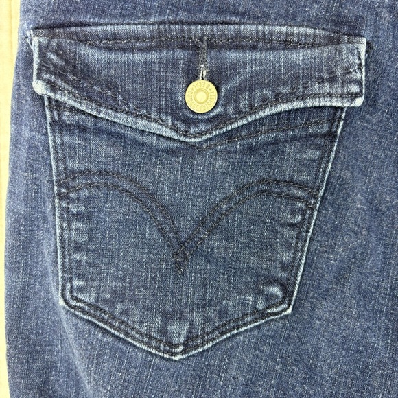 Levi’s 525 Jeans Perfect Waist Comfort Straight Leg Denim Pants Blue Size 16 - Picture 6 of 16